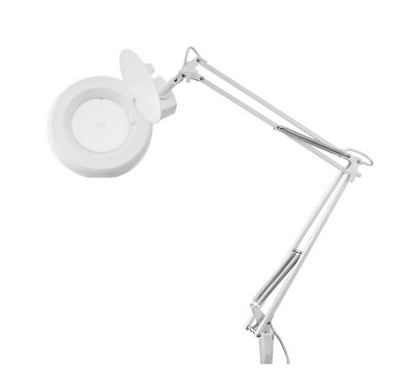 Лампа-лупа  На СТРУБЦИНЕ 5-ти крат LED K-5 (с крышкой) 120 диода  T&H 93389
