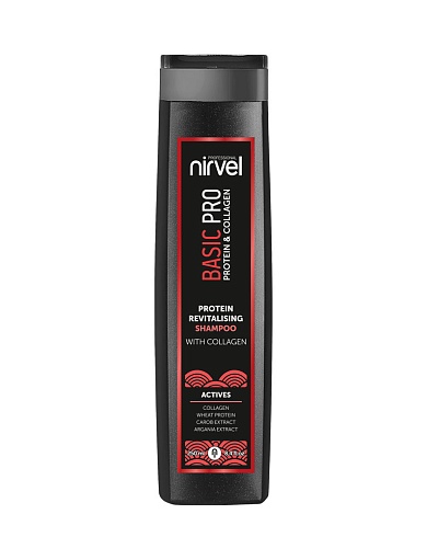 Шампунь NIRVEL Восстанавлив с протеин и коллаг Protein shampoo Basic PRO 250 мл МТ7597