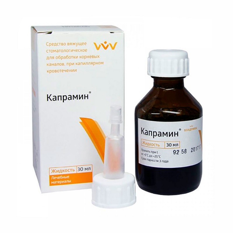 Жидкость Капрамин кровоостанавл, 30 мл ВладМиВа