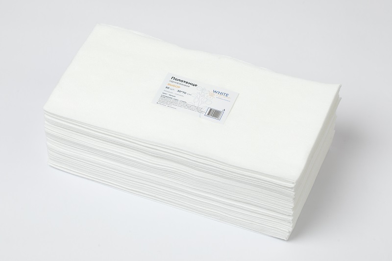 Полотенце однораз 35х70 Пачка Бел  ВЫБОР (50 шт) White Line 10250