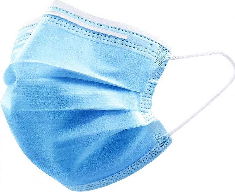 Маска мед. 3-слойная на резинке  (10 шт)  ГОЛ ЮниГрупп АМС Мед СКИДКА