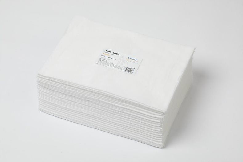 Полотенце однораз 45х90 Пачка Бел ВЫБОР (50 шт) White Line 10255 