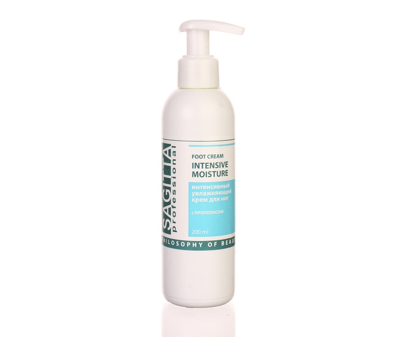 Крем SAGITTA  д/ног Интенсив увлаж с ПРОПОЛИСОМ  FOOT CREAM INTENSIVE MOISTURE 200мл  70405 
