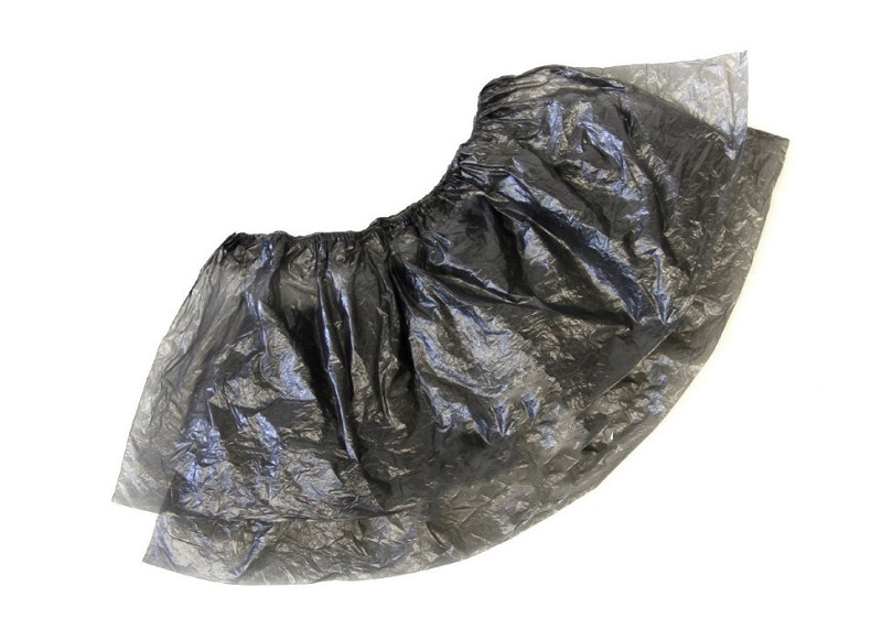 Бахилы мед. однораз. п/этил  (50 пар) Стандарт ЧЕРН 20 мкм