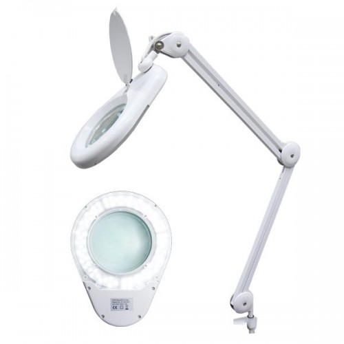 Лампа-лупа  На СТРУБЦИНЕ 5-ти крат LED K-5 (с крышкой) 120 диода  T&H 93389